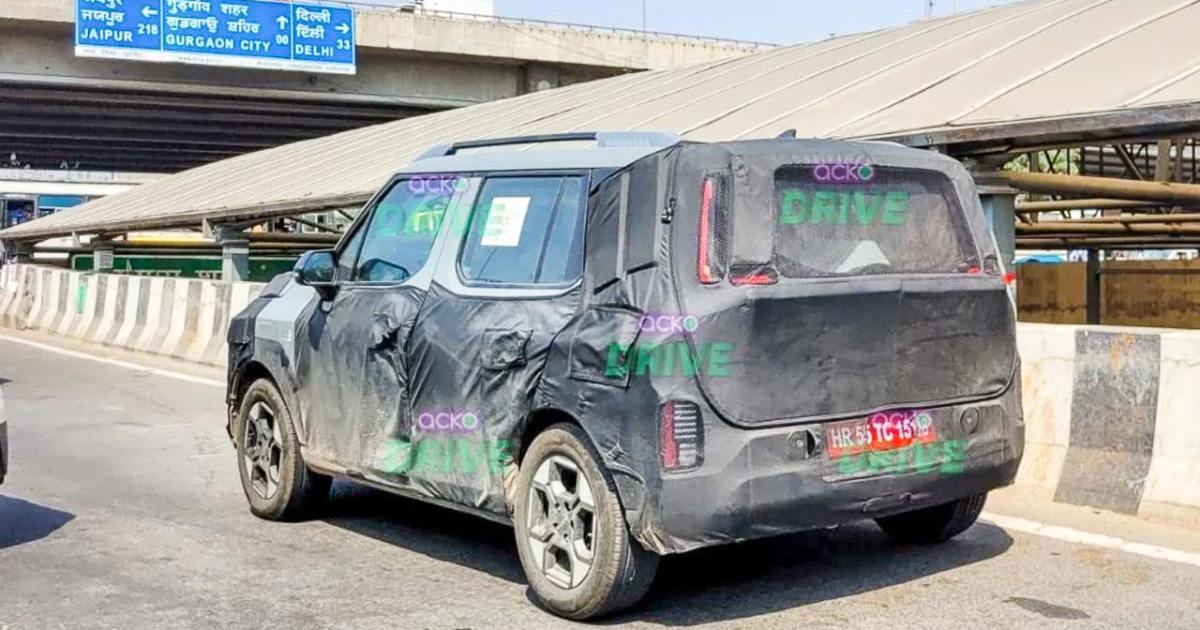 Kia Clavis SUV Spotted Testing in India Ahead of Launch - side