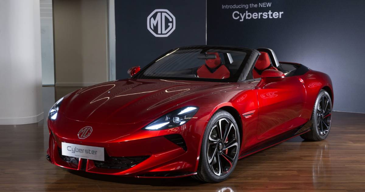 MG Cyberster Electric Sports Car: India Debut - bottom