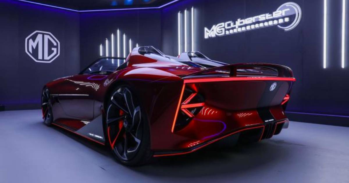 MG Cyberster Electric Sports Car: India Debut - shot