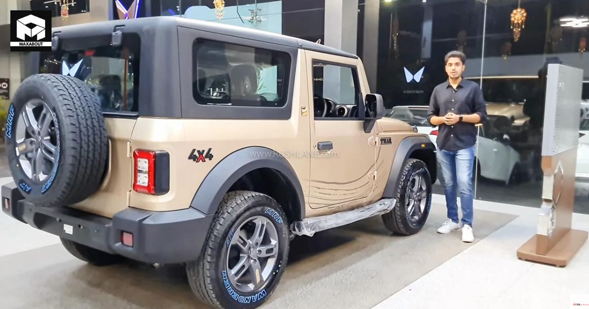 Mahindra Thar Earth Edition Arrives at Local Dealerships - foreground