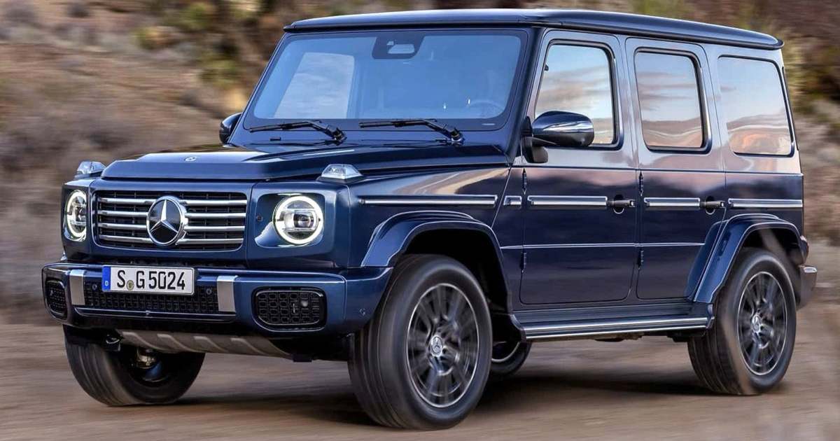 Mercedes Unveils G-Class Facelift with Hybrid Engine Options - close up