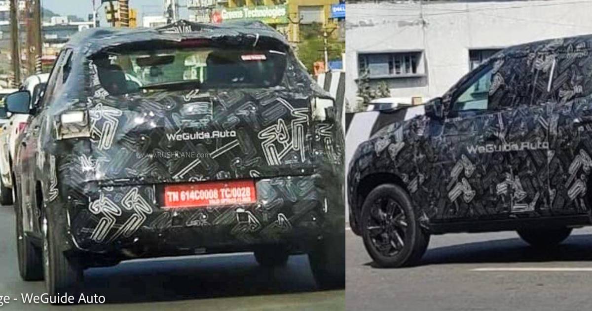 Nissan Magnite Facelift Seen Testing for the First Time - snap