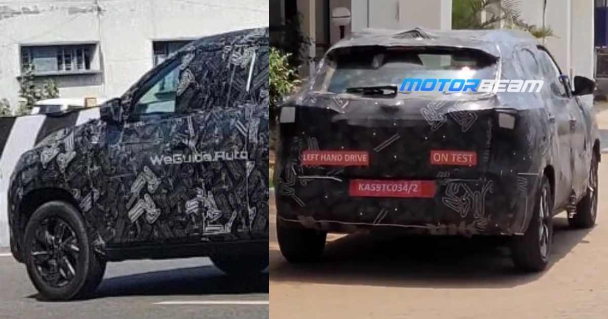 Nissan Magnite Facelift Spotted During Testing - closeup