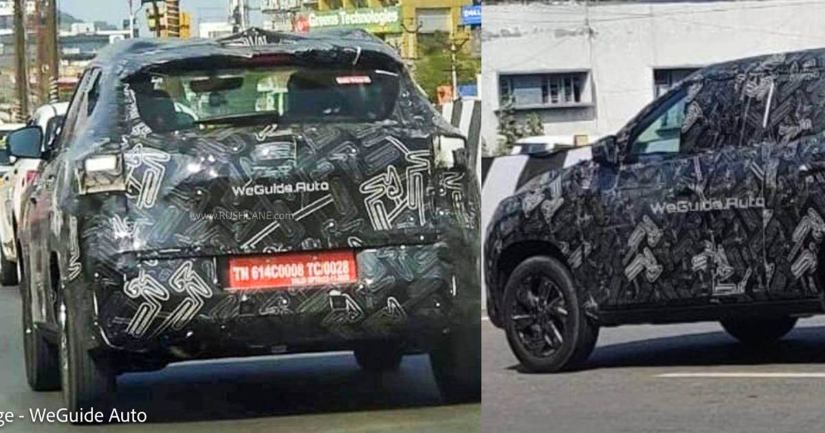 Nissan Magnite Facelift Seen in Spy Test: What's New? - side