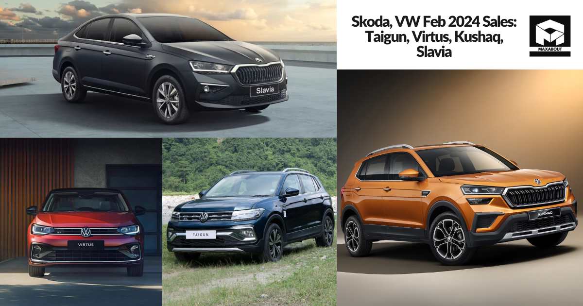 Skoda, VW Feb 2024 Sales: Taigun, Virtus, Kushaq, Slavia