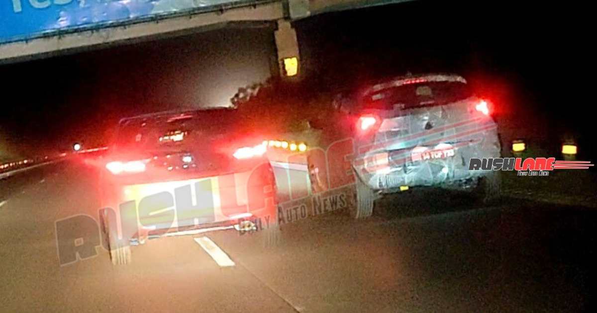 Tata Altroz Racer and Punch Facelift Seen Testing Together on Roads - close up
