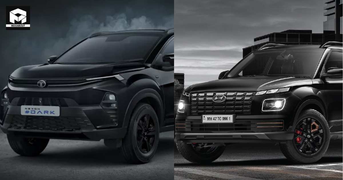 Tata Nexon Dark vs Hyundai Venue Knight Edition: Visual Contrasts - photo