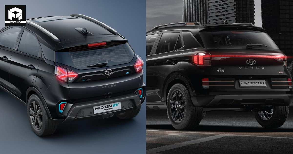 Tata Nexon Dark vs Hyundai Venue Knight Edition: Visual Contrasts - image