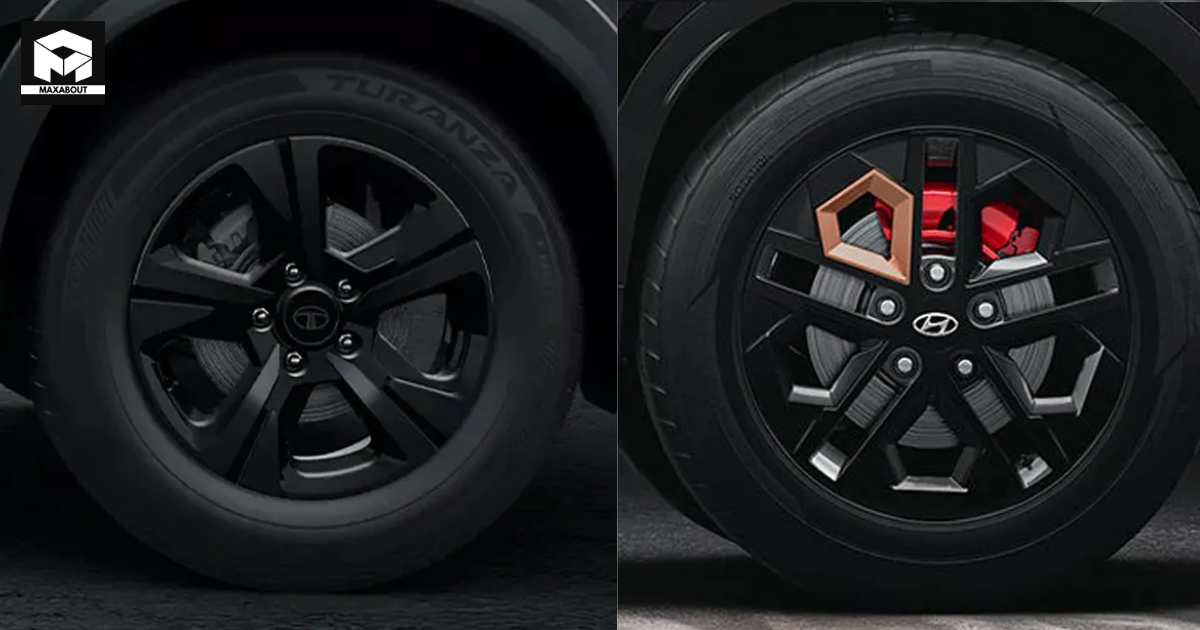 Tata Nexon Dark vs Hyundai Venue Knight Edition: Visual Contrasts - background
