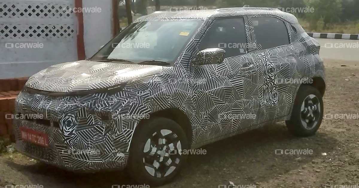 Tata Punch Facelift Spotted Testing - bottom