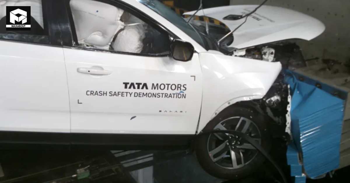 Tata Safari's 5-Star Safety Journey: A Glimpse into Tata's Internal Crash Tests - right