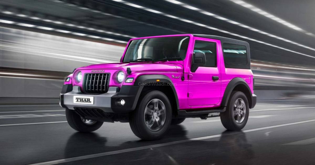 Mahindra Thar's Colorful Journey: A Look at New Shades Since 2020 - back