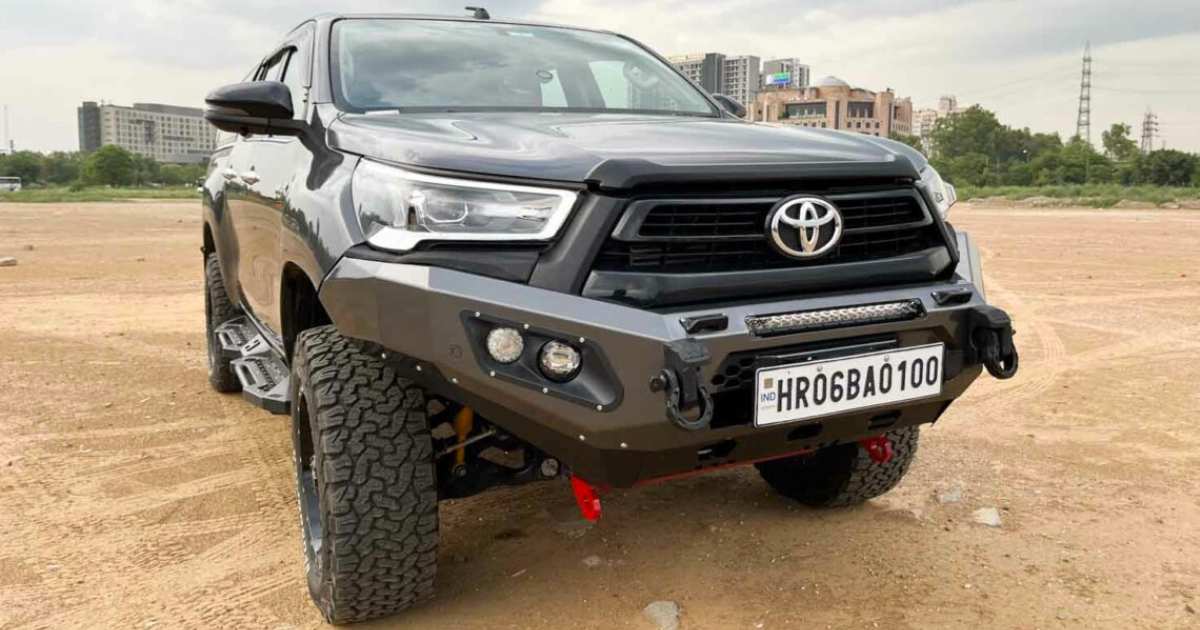 Enhanced Features: Toyota Hilux Modified with Rear Canopy - closeup