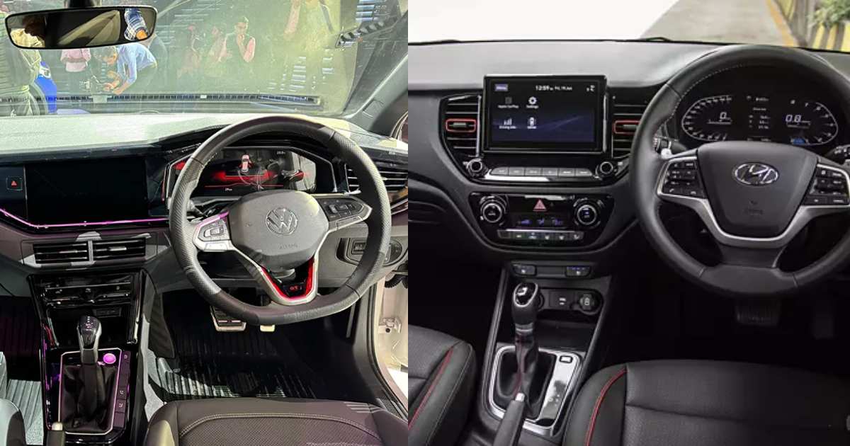 VW Virtus GT Plus Sport vs Hyundai Verna Turbo: Visual Comparison - photograph