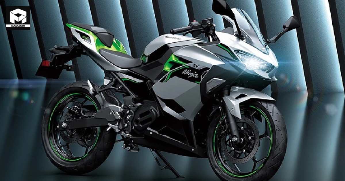 The Future is Electric: Kawasaki's Ninja 7 Hybrid and Z e-1 Bikes - front
