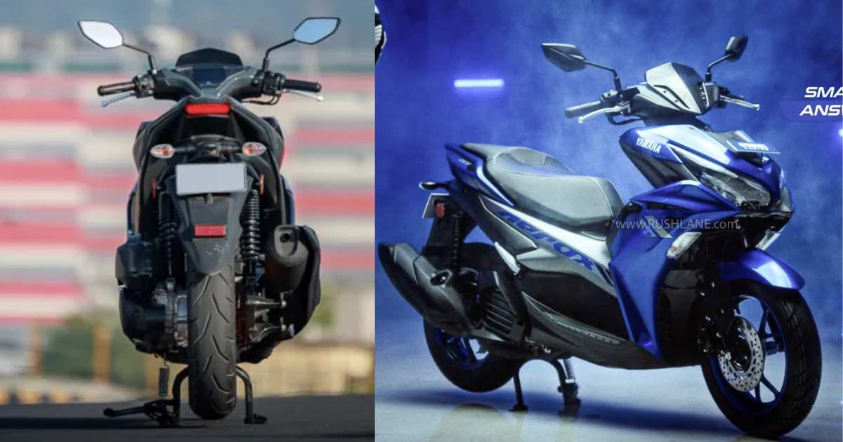 2024 Yamaha Aerox 155 S Variant Debuts at Rs 1.5 Lakh - back