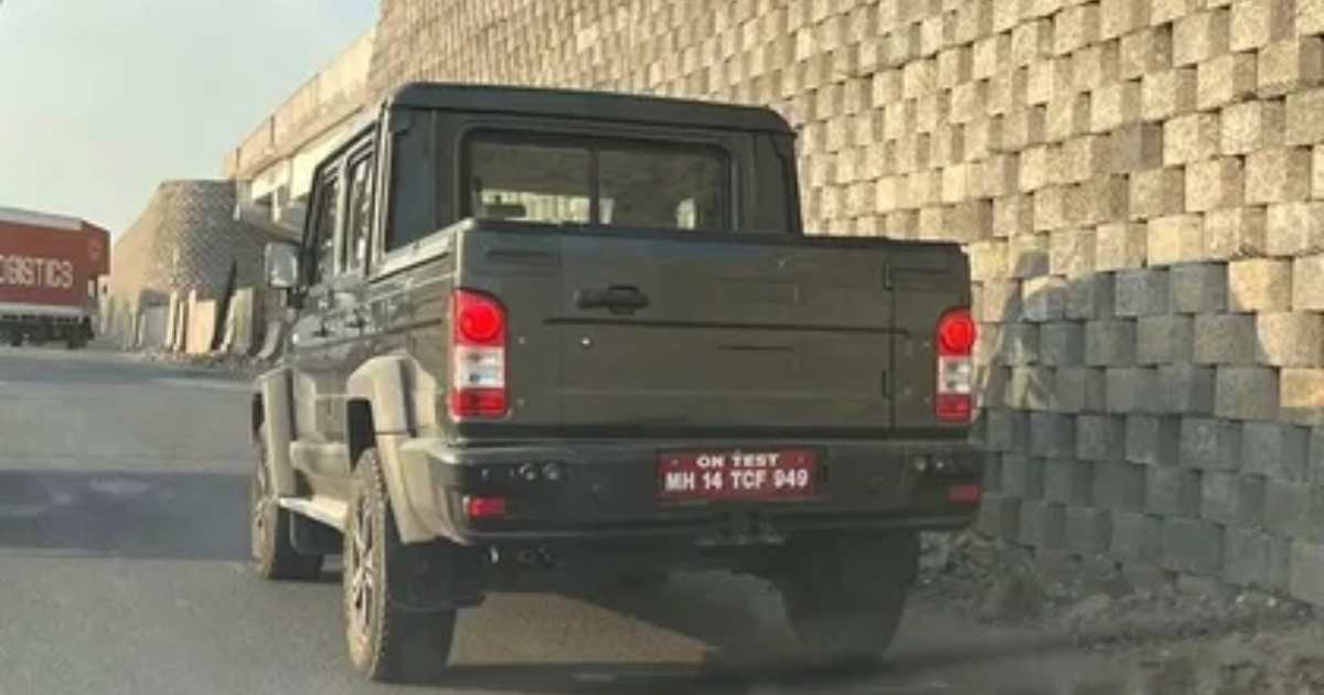 First Sighting: Force Gurkha Pickup Single Cab Spotted - close-up