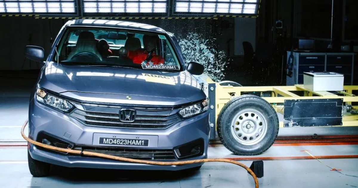 Honda Amaze Receives 2-Star Global NCAP Safety Rating - photograph