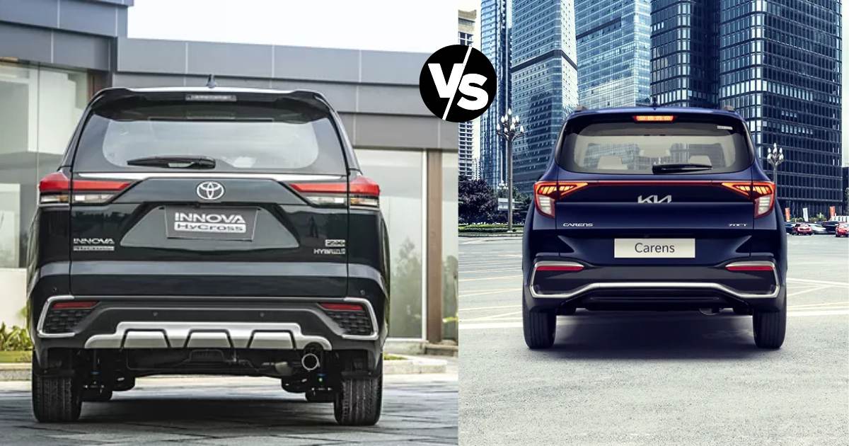 Innova Hycross GX vs Kia Carens: MPV Comparison - front