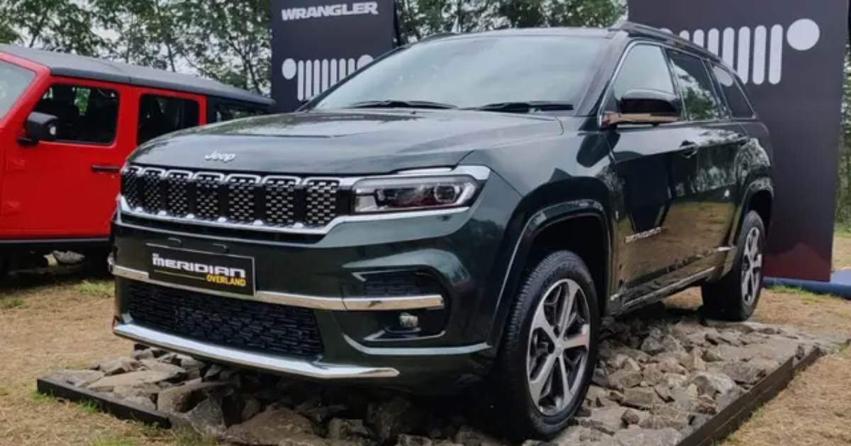 Jeep Meridian Facelift Teased Ahead of 2024 Launch - front