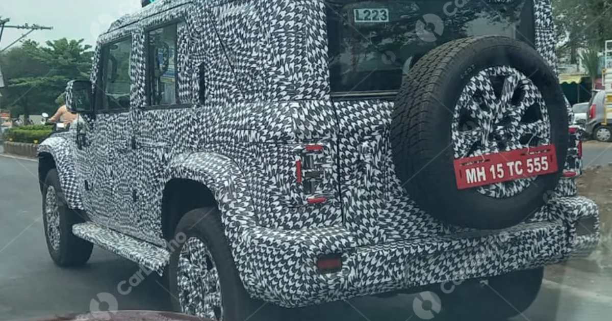 Mahindra Thar 5-Door Interior Spotted Again: ADAS Expected? - wide