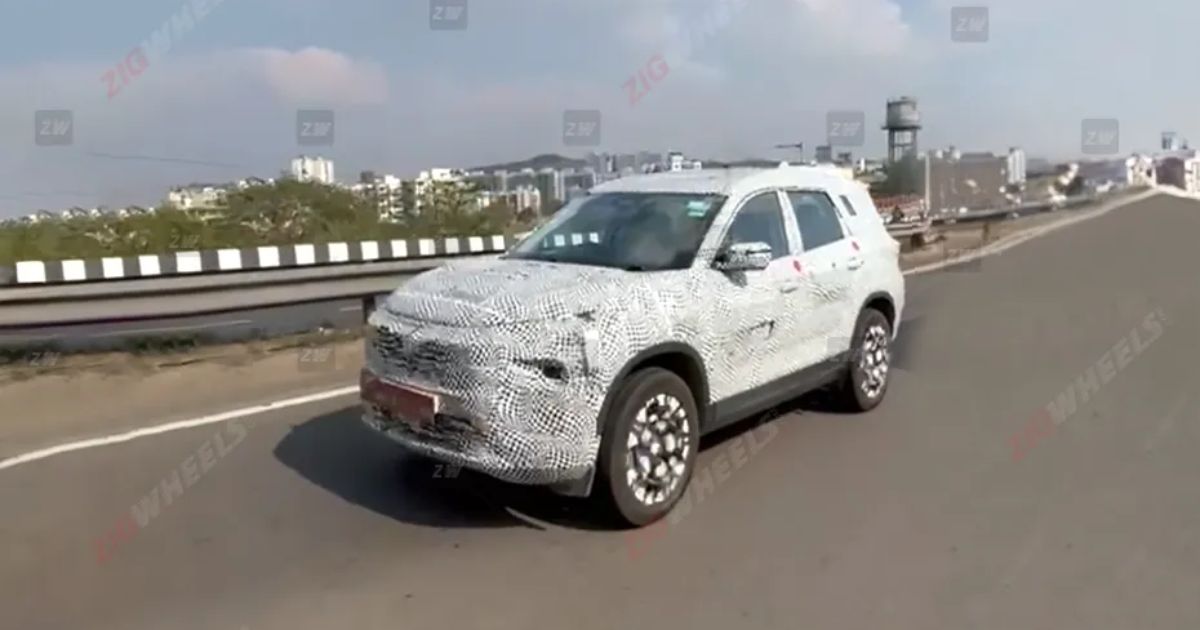 Tata Safari EV Reveals Its Exterior Design in Latest Road Tests - background