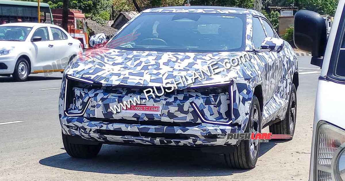 Upcoming Mahindra's 2025 BE.05 Electric SUV with Production Parts - top
