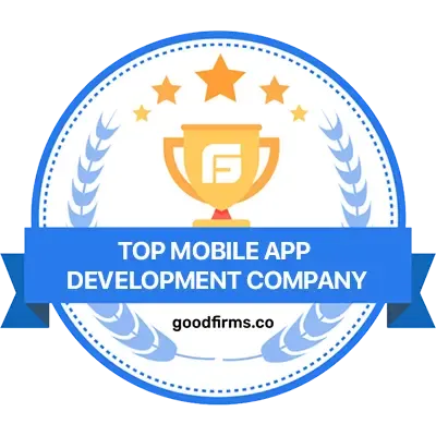 Mobulous GoodFirms rating badge - top app development company