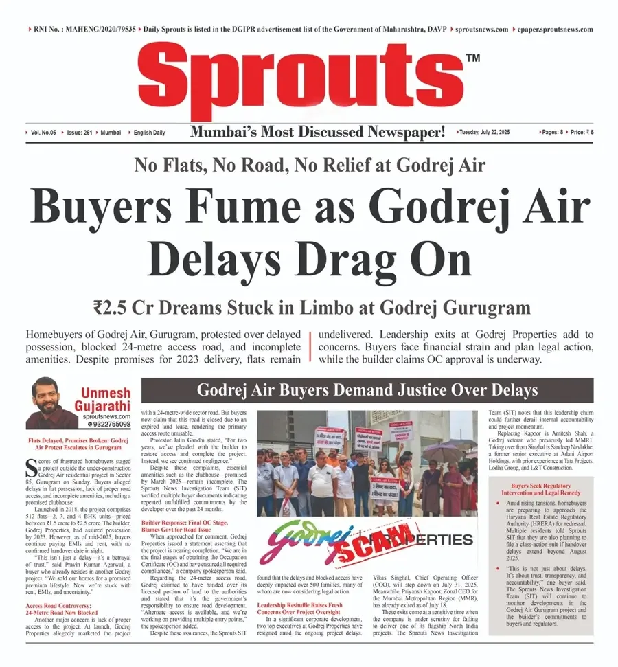 Godrej Air Buyers Fume as Delays Persist in Gurugram Project.