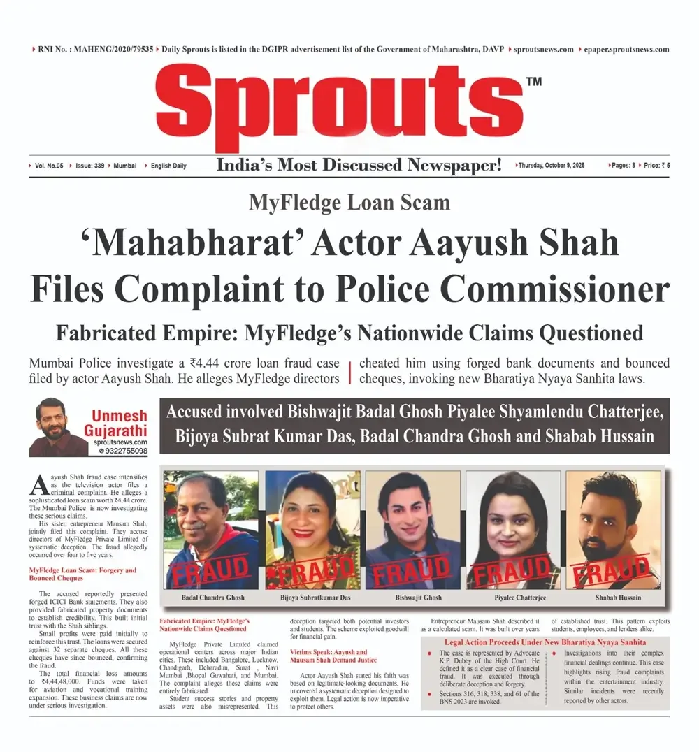 Mahabharat’ Actor Aayush Shah Files Complaint Against MyFledge Directors