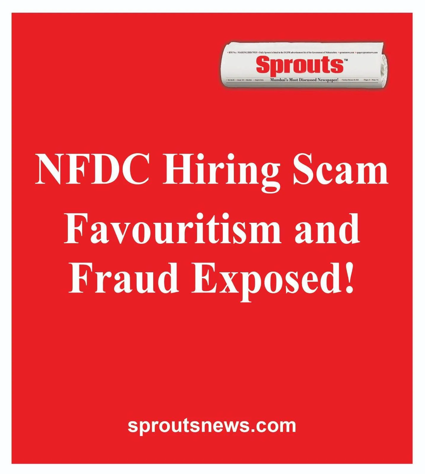 NFDC HIRING SCAM 