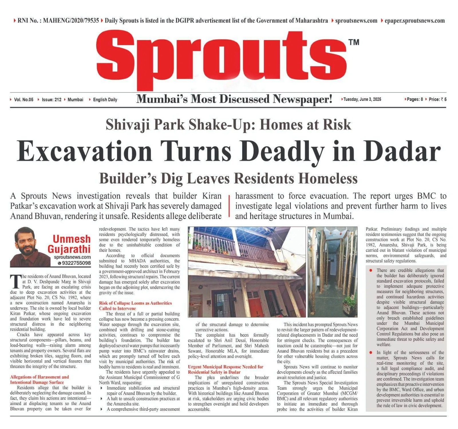 Dadar Builders Dig Leaves Shivaji Park Families Homeless