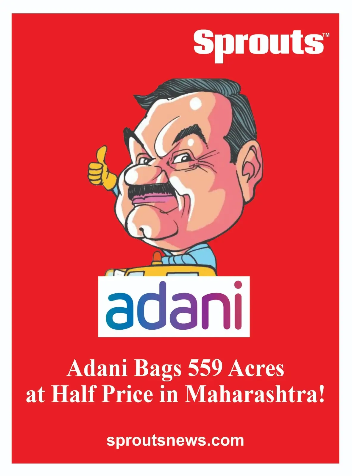 Adani Wins 559 Acres at Half‑Price Amid MIDC ₹7K Cr Deficit