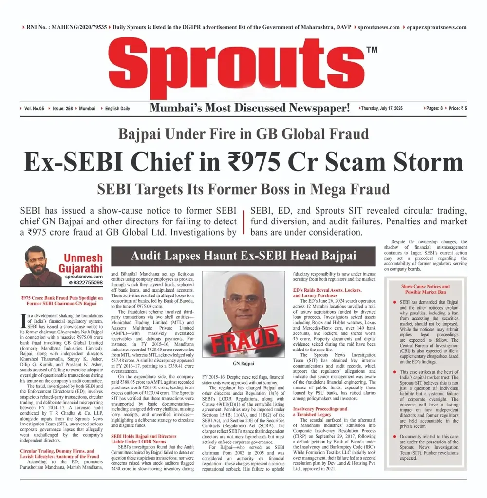 Ex‑SEBI Chief GN Bajpai Faces ₹975 Cr GB Global Scam