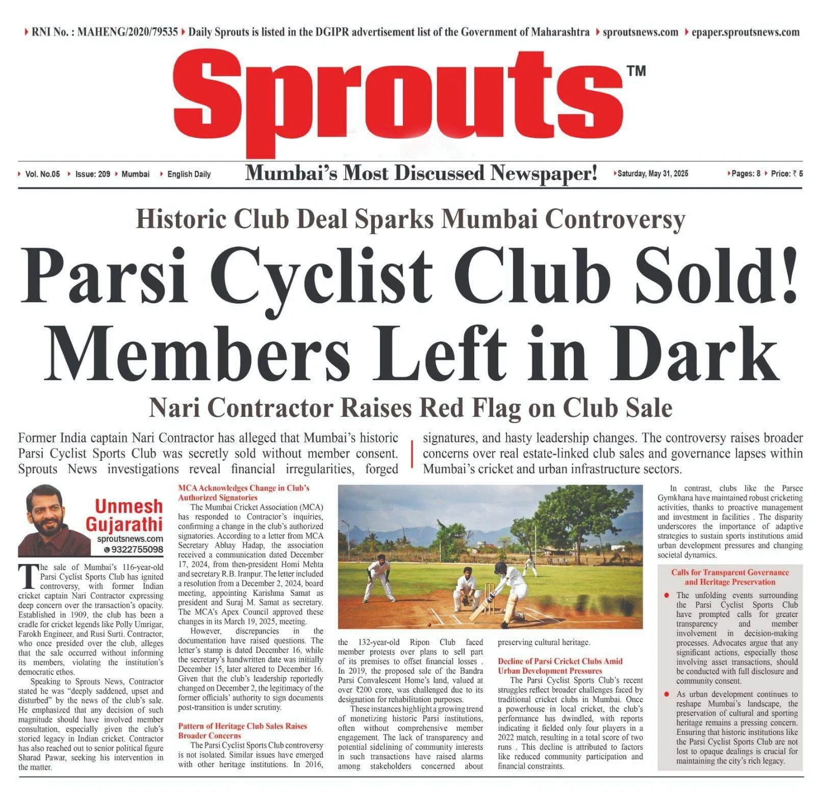 Parsi Cyclist Club Sale Sparks Fraud Allegations