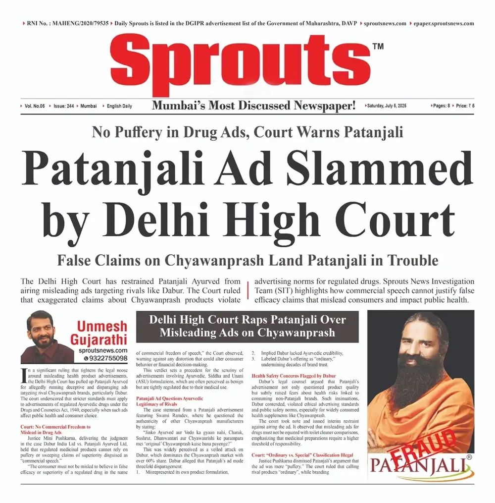 Patanjali Chyawanprash Ad Slammed by Delhi High Court.