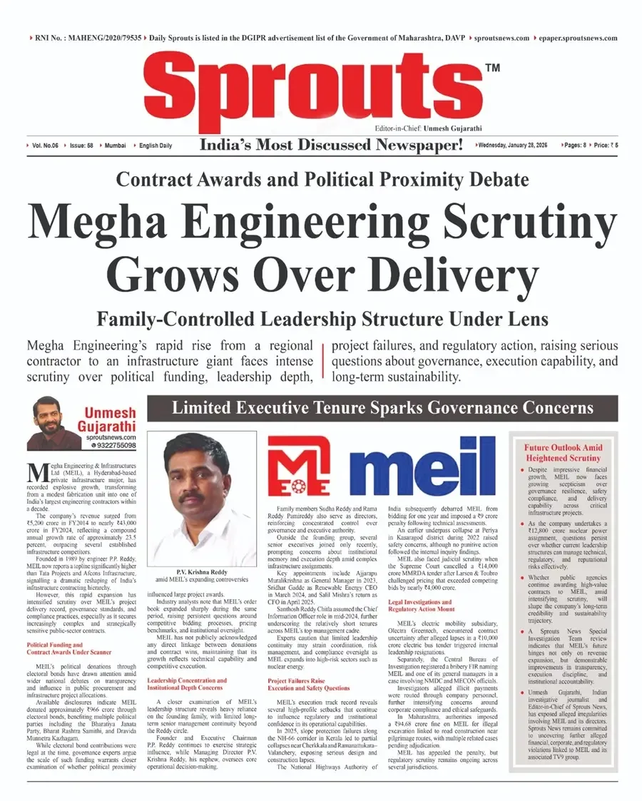 Megha Engineering’s growth has drawn attention to governance.