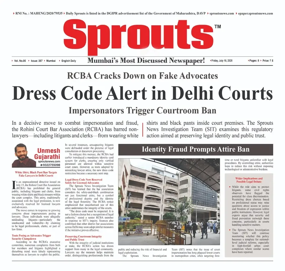 Dress Code Alert in Delhi Courts RCBA Bans White‑Shirt, Black‑Pants on Non‑Lawyers.