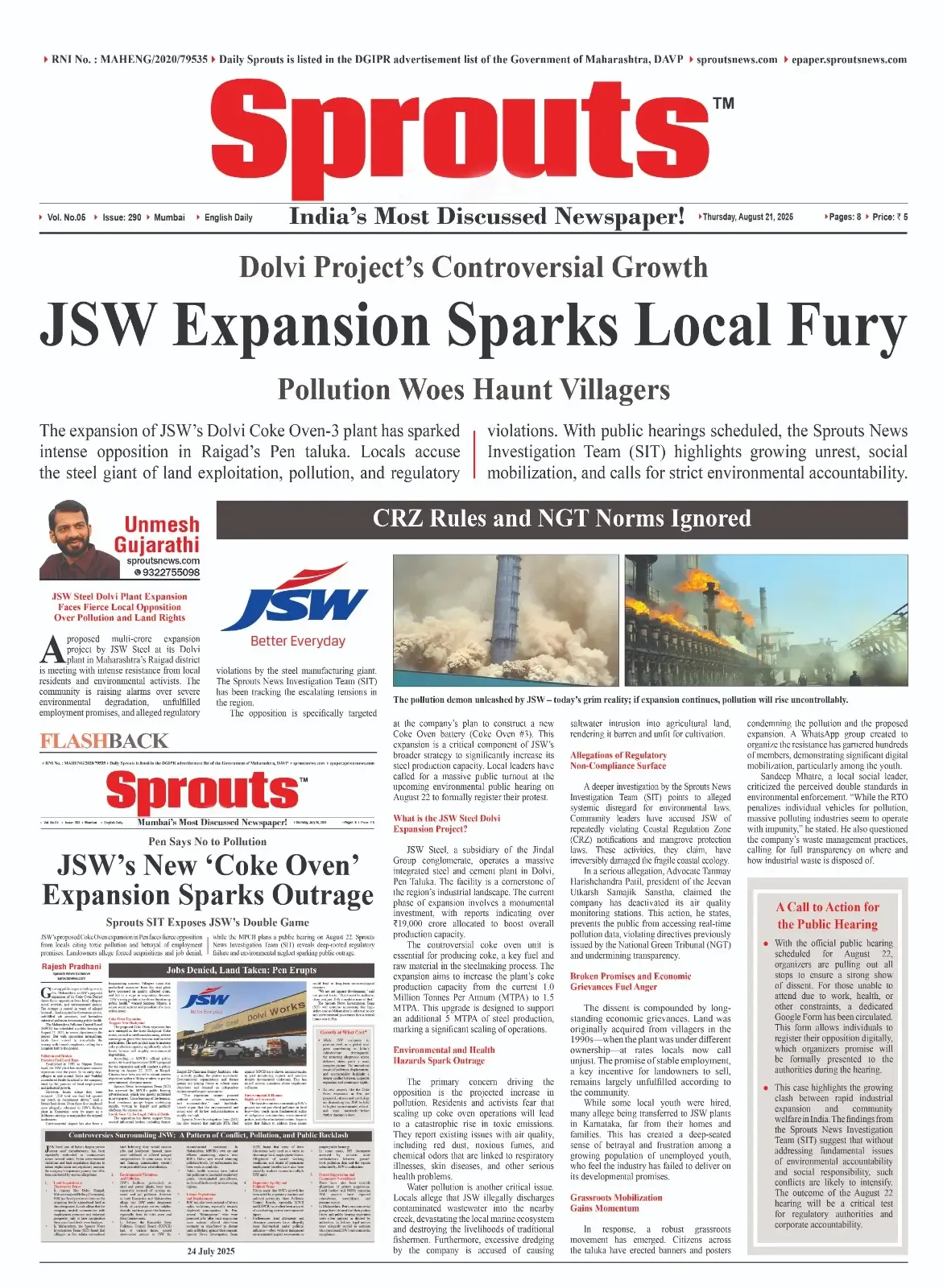 Why JSW Steel’s Dolvi Expansion Is Fueling Furious Local Protests.