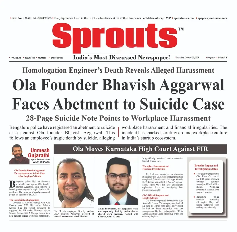 Ola CEO Bhavish Aggarwal Faces FIR in Employee Suicide Case.
