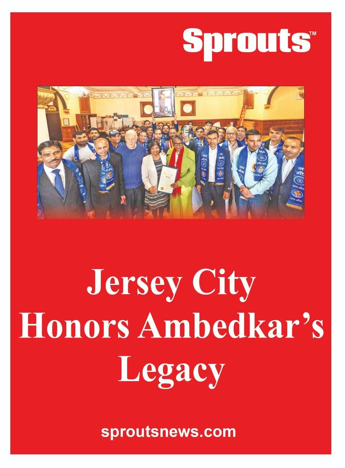 historic tribute to Dr BR Ambedkar at Jersey City