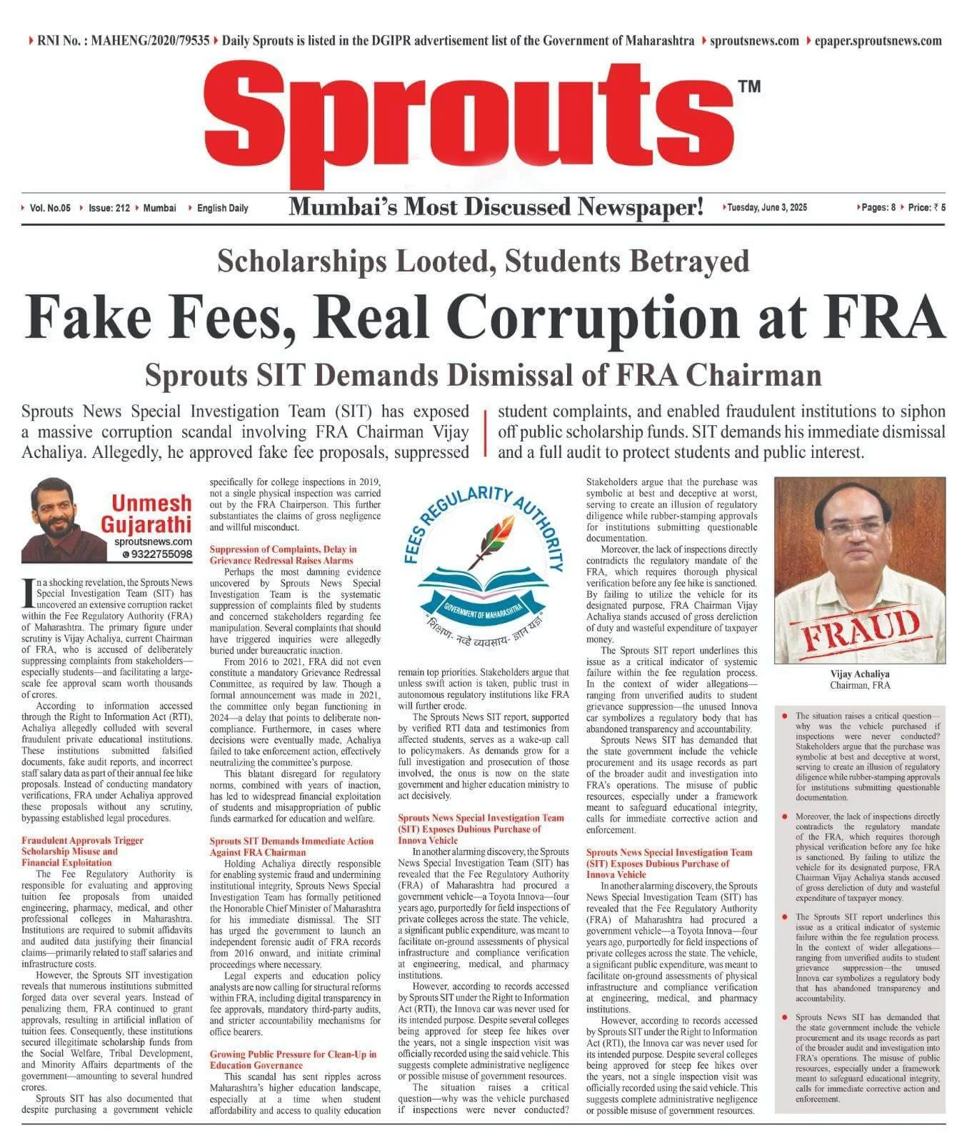 FRA in Crisis Fake Fees Student Betrayal Massive Loot Exposed