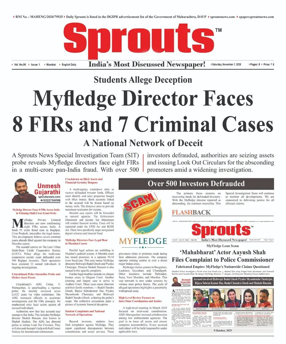 Myfledge Director Booked in 8 FIRs as Police Order Asset Freeze.